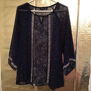 Beautiful sheer long sleeved shirt by Apt 9